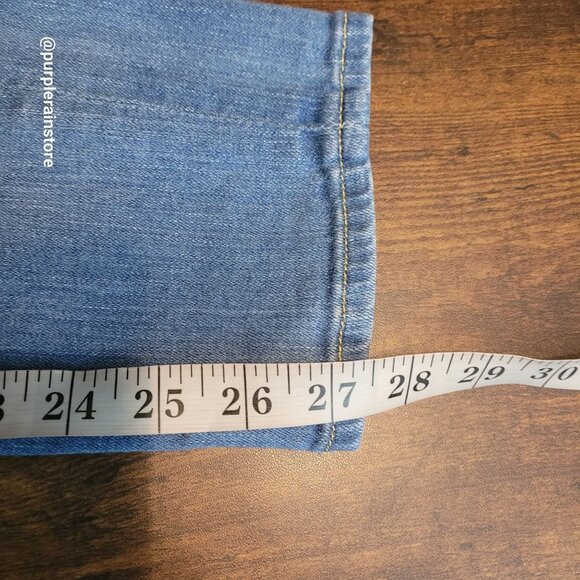 7 For All Mankind Jeans 28 Josefina Skinny Boyfriend Mid Rise Button Fly Stretch - Picture 10 of 13